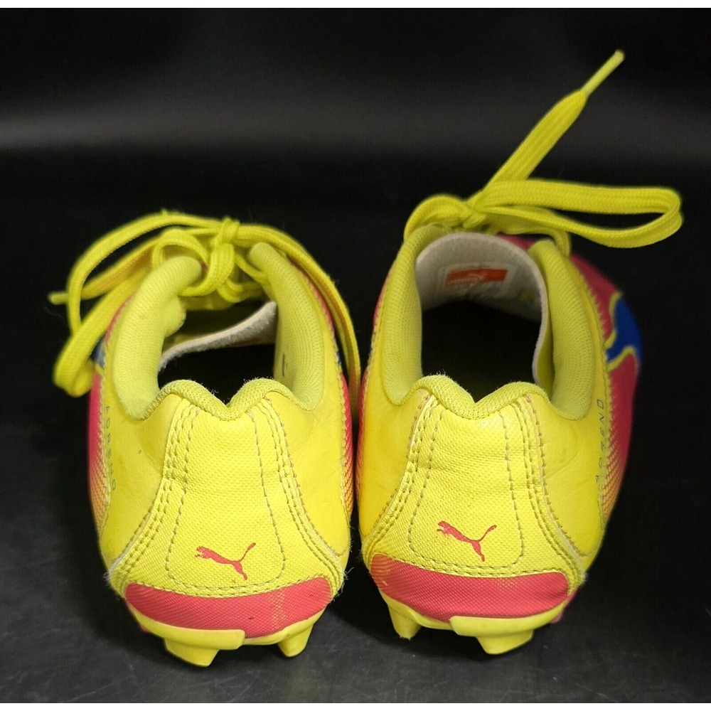 PUMA JR ADRENO FG SOCCER SHOES CLEATS TEABERRY RED SIZE 4 - Picture 5 of 12